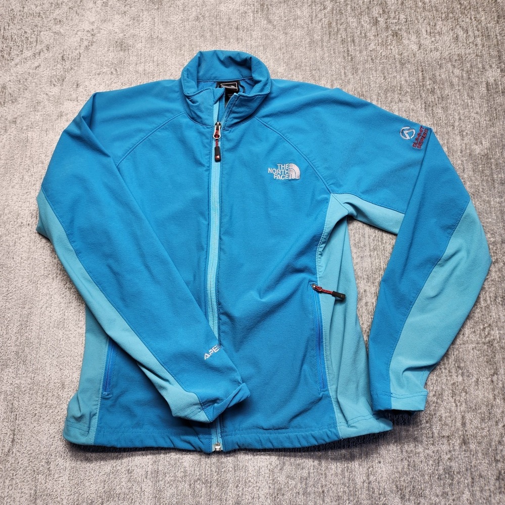 North Face Jacket Womens S/P‎ Blue Summit Series Windstopper Hiking Full Zip